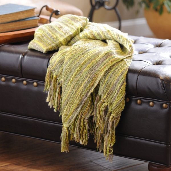 Green Loom Woven Throw Blanket Kirklands Home