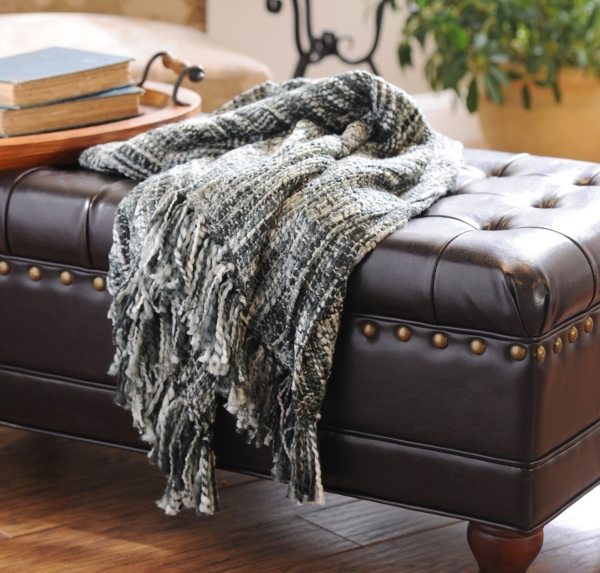 Black Loom Woven Throw Blanket Kirklands Home