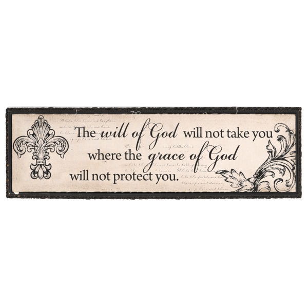 Will Of God Canvas Wall Plaque Kirklands Home