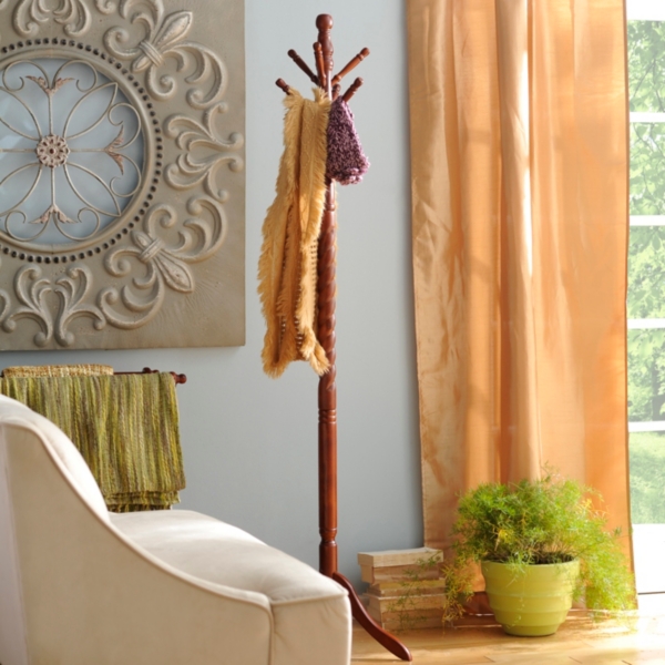Cherry Spiral Coat Rack Kirklands Home
