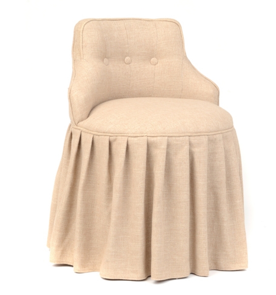 Skirted best sale vanity stool