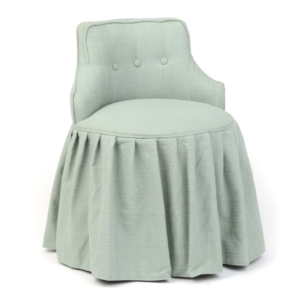 Skirted deals vanity chair