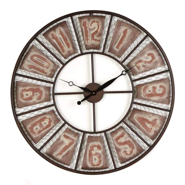 Barnyard Metal Wall Clock Kirklands Home