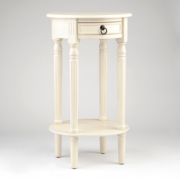 Antique White Round Accent Table Kirklands Home
