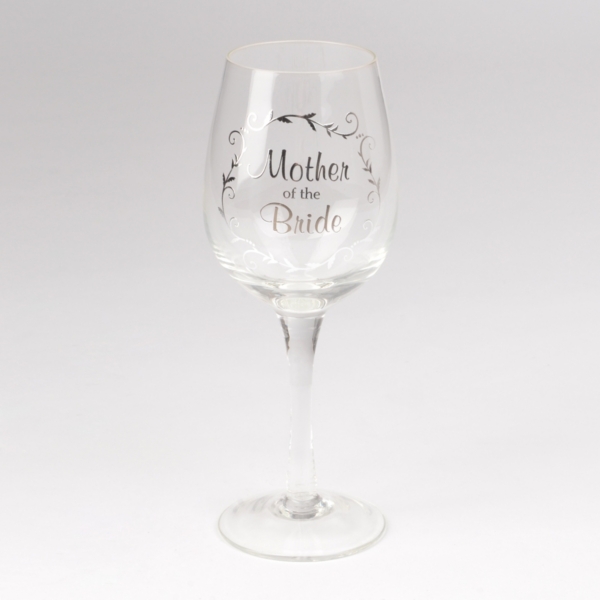 mother of the bride wine glass