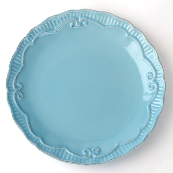 Aqua Rosalina Dinner Plate Kirklands Home