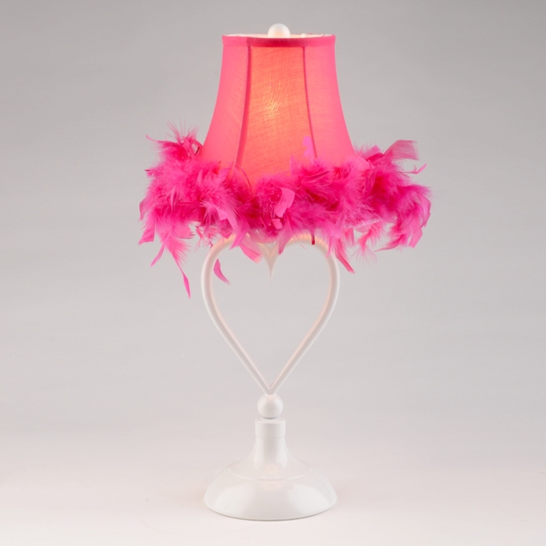 heart table lamp