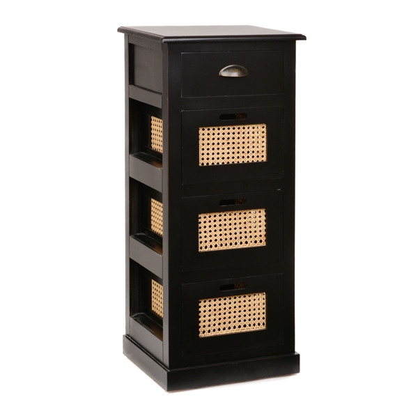 Black 4Drawer Storage Chest Kirklands Home