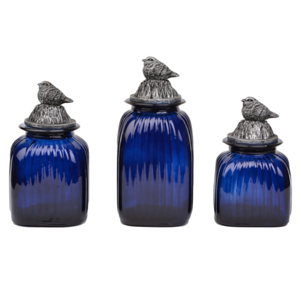 Blue Bird Canisters, Set of 3 Kirklands Home