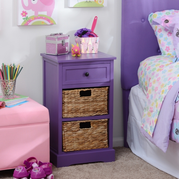 Purple 3 Drawer Kids Storage Chest Kirklands