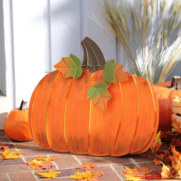 Metal Pumpkin Plaque Kirklands Home