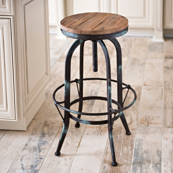 Industrial Black Aqua Bar Stool Kirklands Home