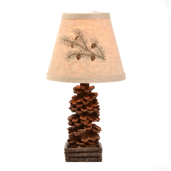 pine cone table lamp