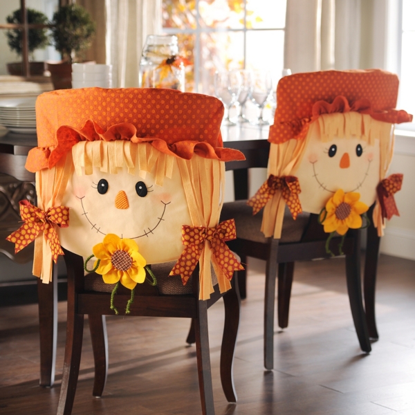 Scarecrow Girl Chair Covers Set of 2 Kirklands Home