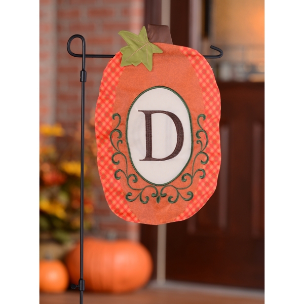 Monogram D Pumpkin Flag Kirklands Home