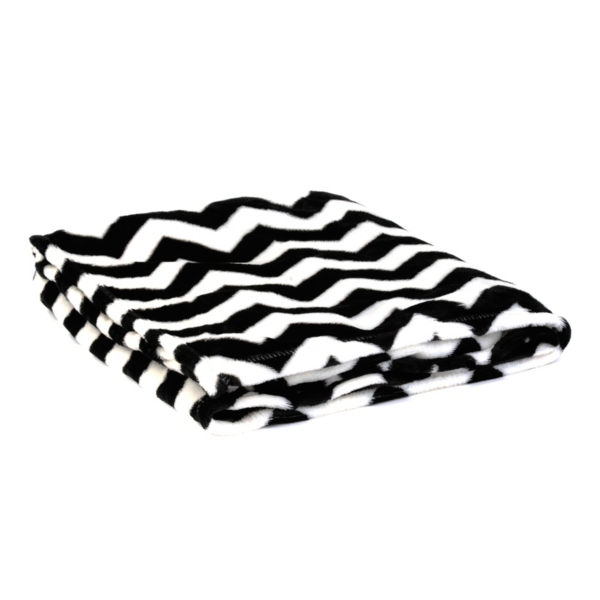 Black White Chevron Throw Blanket Kirklands