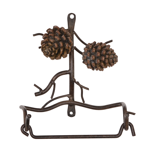 Metal Pinecone Toilet Paper Holder