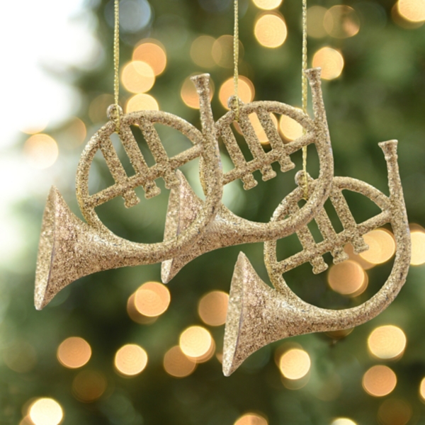 French horn deals christmas ornament