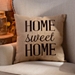 Home Sweet Home Burlap Pillow