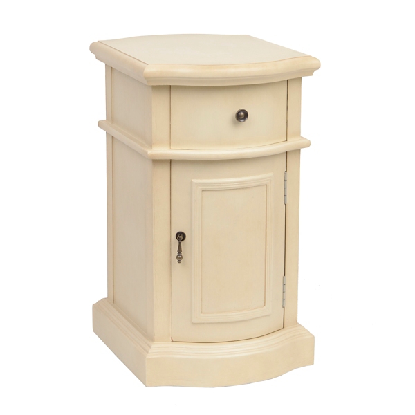 Ivory Curved Side Table Kirklands