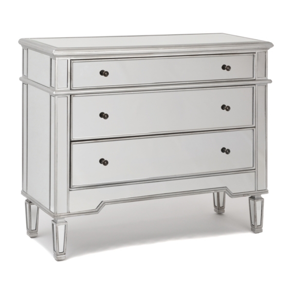 Mirrored 3Drawer Chest Kirklands Home