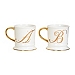 Gold Monogram Mugs