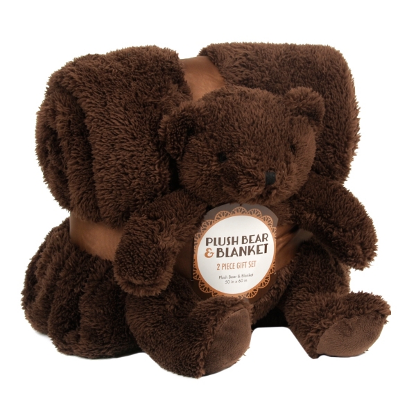 teddy bear and blanket set