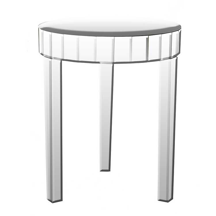 Round Mirrored End Table Kirklands, Mirrored Round End Table