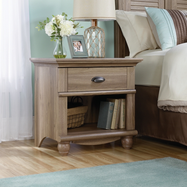 light oak finish nightstand