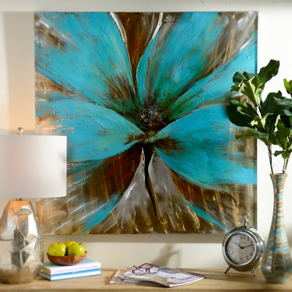 Bright Blue Flower Canvas Art Print Kirklands