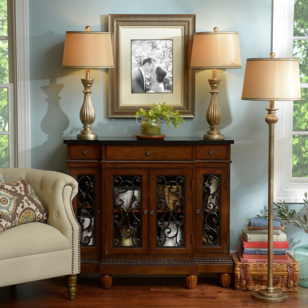 gold lamp set