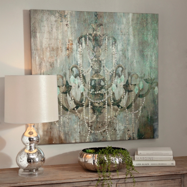 Jeweled Chandelier Canvas Art Print Kirklands