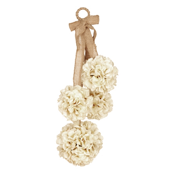Cream Hydrangea Door Hanger Basket – FarmHouse Florals