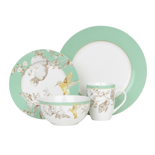 Hummingbird dinnerware clearance set