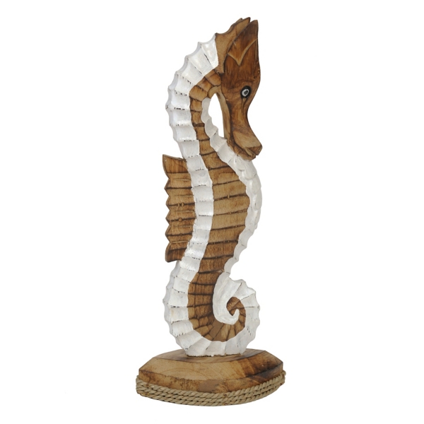 wooden seahorse