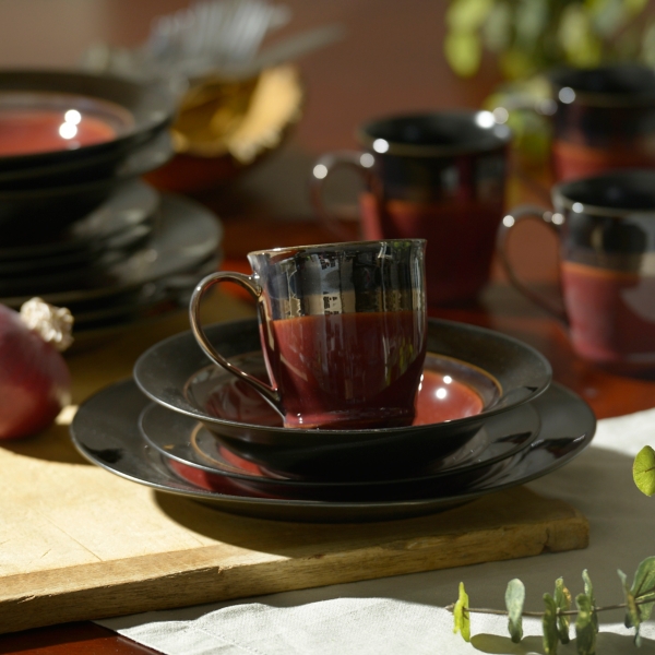 Burgundy dish set hotsell