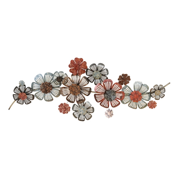 Distressed Floral Metal Wall Plaque Kirklands Home