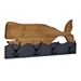 Wooden Whale Wall Hook
