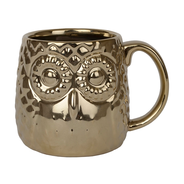 Metallic Gold Owl Mug Kirklands Home