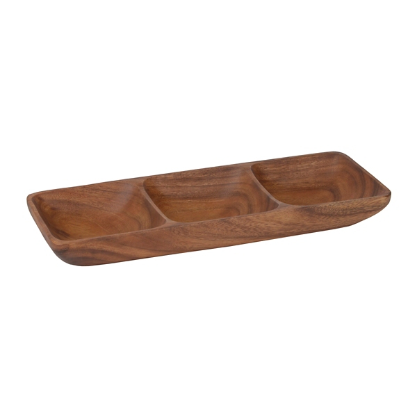 Acacia Wood Sectioned Serving Tray Kirklands Home
