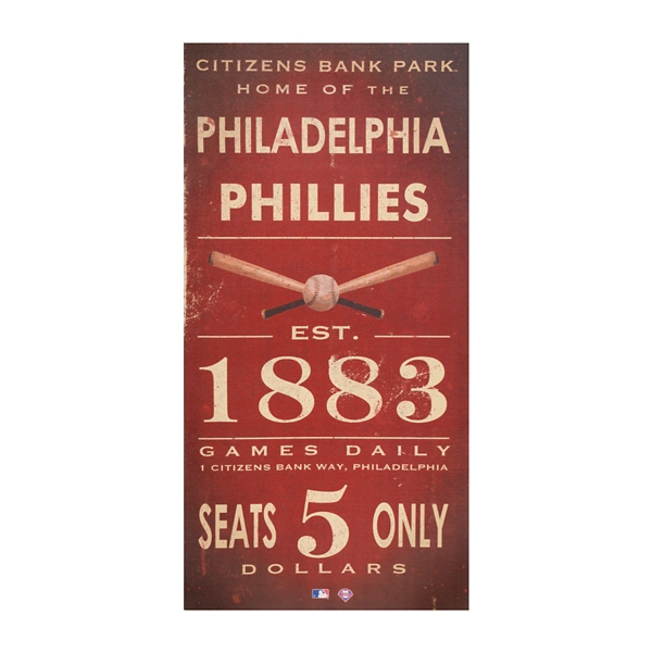 Retro Philadelphia Phillies Baseball Art