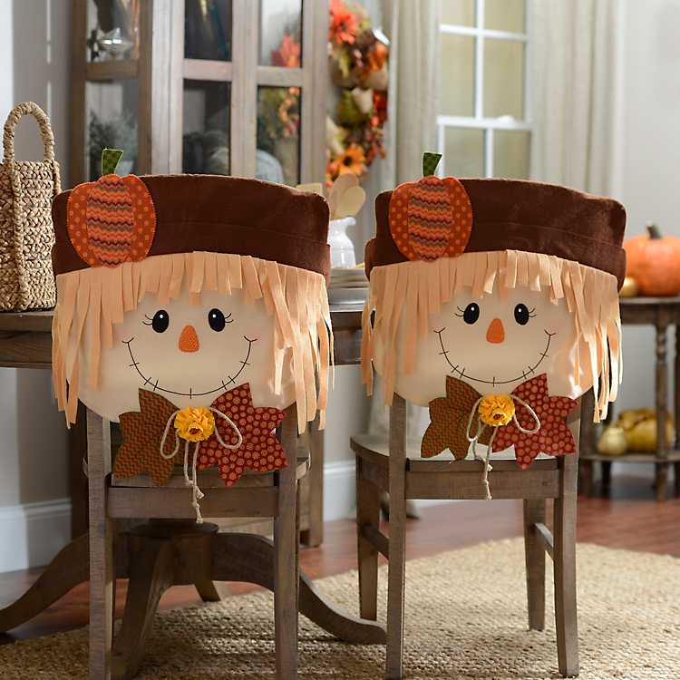 Scarecrow Boy Chair Covers Set Of 2, Kirkland Dining Room Chair Covers