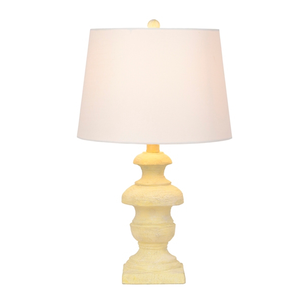 Pastel yellow outlet lamp