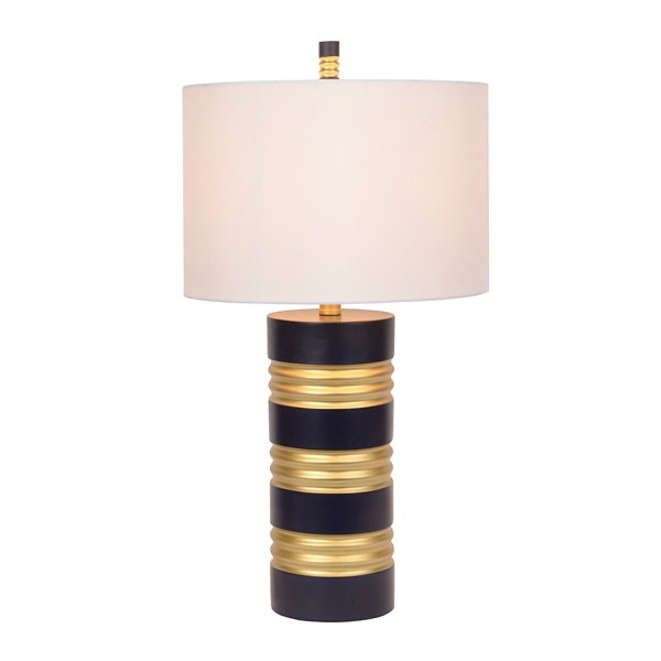 navy and gold table lamp