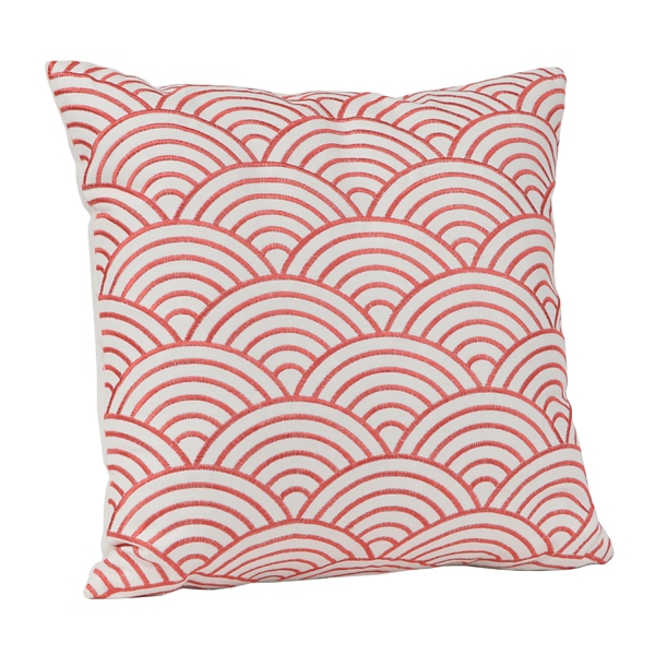 Delma Embroidered Red Pillow Kirklands Home