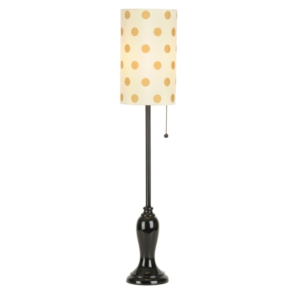 gold polka dot lamp shade