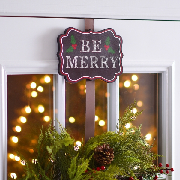 Be Merry Chalk Art Wreath Hanger Kirklands Home