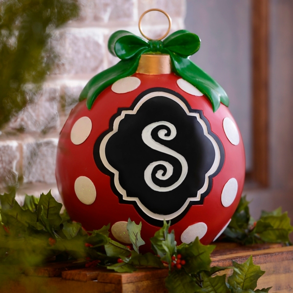 Opulent Fashion House Ornaments : Monogram Christmas Ornaments