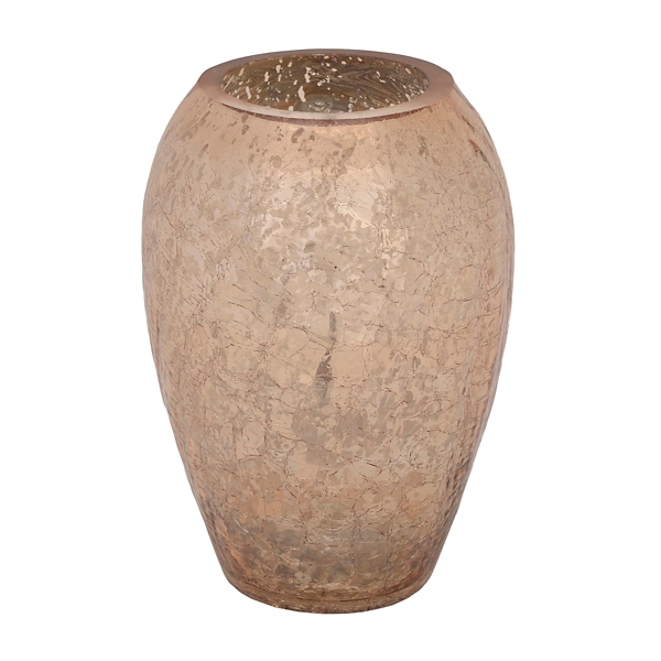 Crackled Rose Gold Curve Vase Kirklands Home