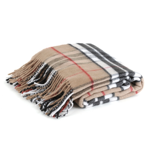 Tan 2025 plaid blanket